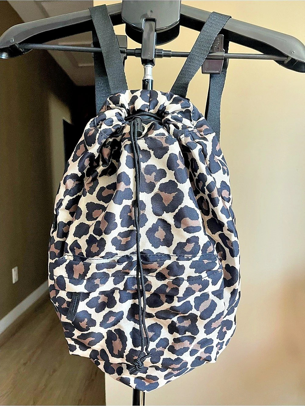 Leopard Print Backpack Multicolor
